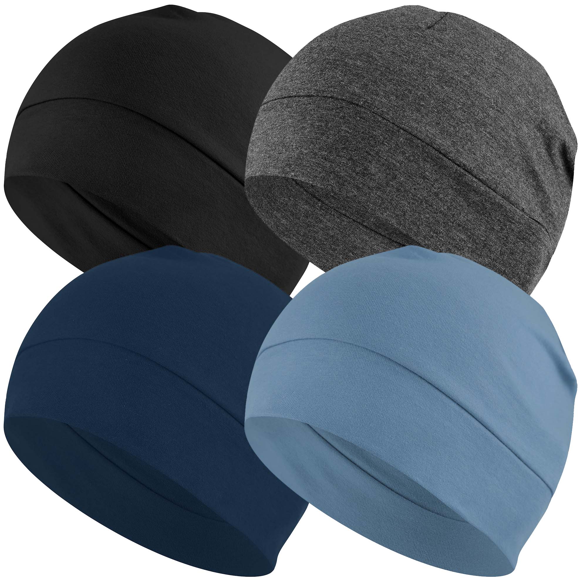 EINSKEY 4 Pack Skull Caps Beanie Hats for Men Women
