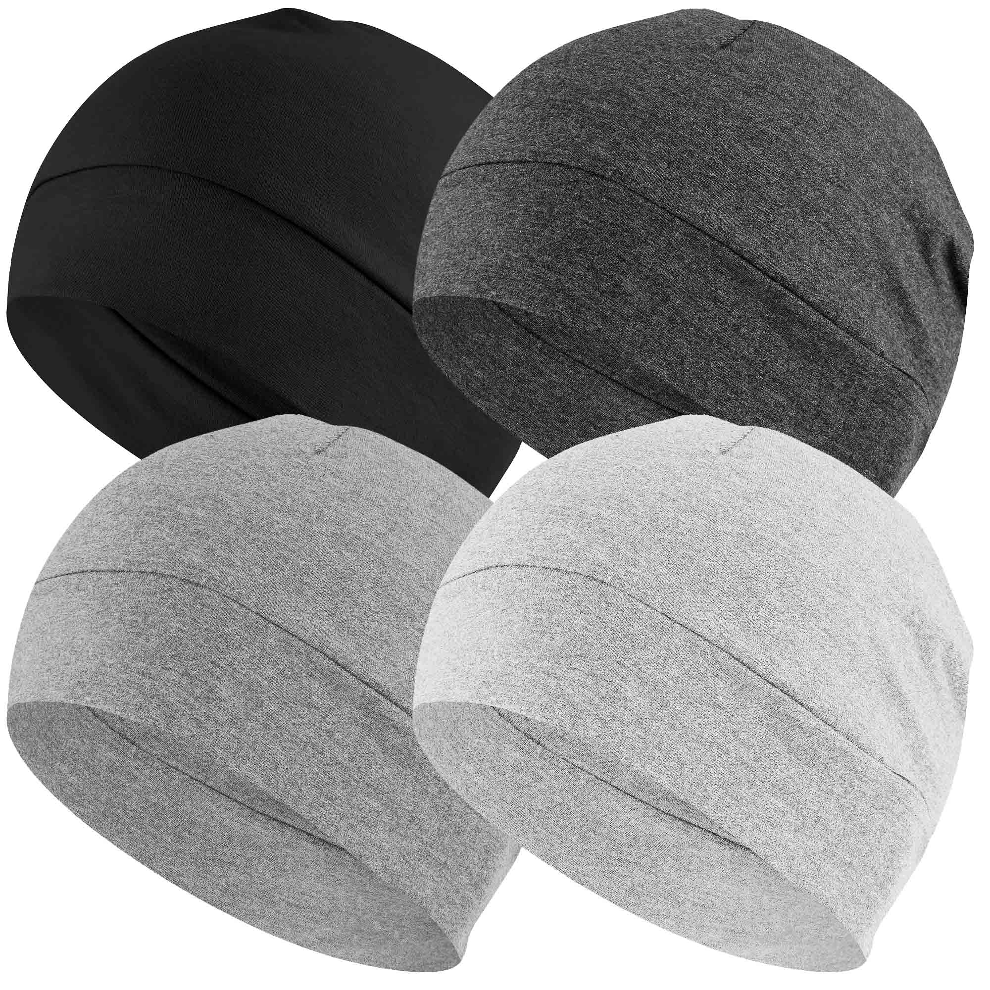 EINSKEY 4 Pack Skull Caps Beanie Hats for Men Women