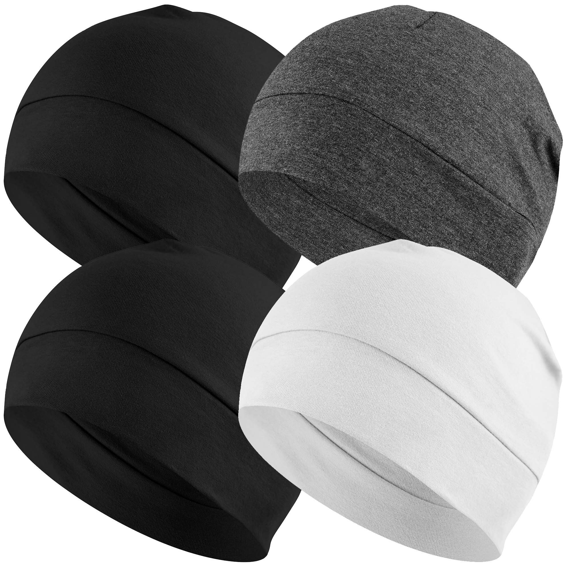 EINSKEY 4 Pack Skull Caps Beanie Hats for Men Women