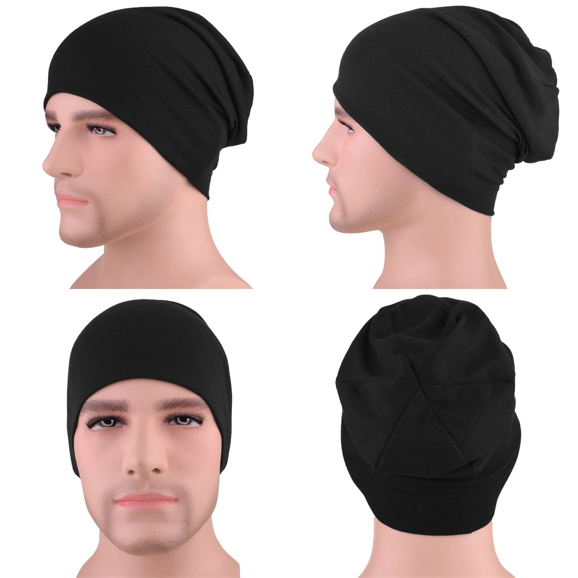 *EINSKEY 4 Pack Skull Caps Beanie Hats for Men Women