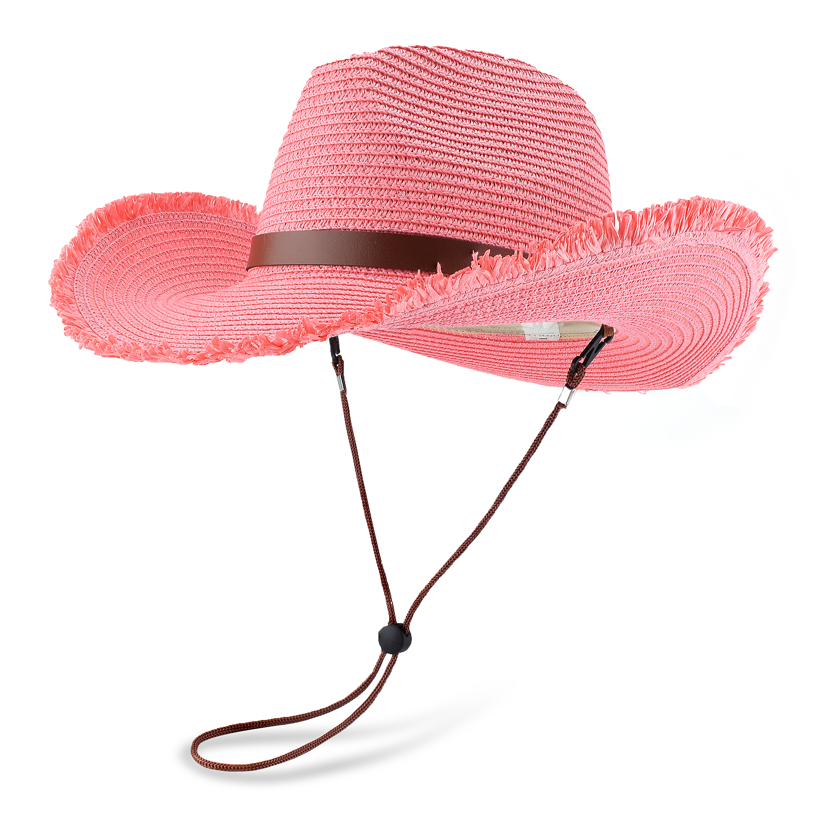 *Straw Cowboy Hat, Packable Straw Visor