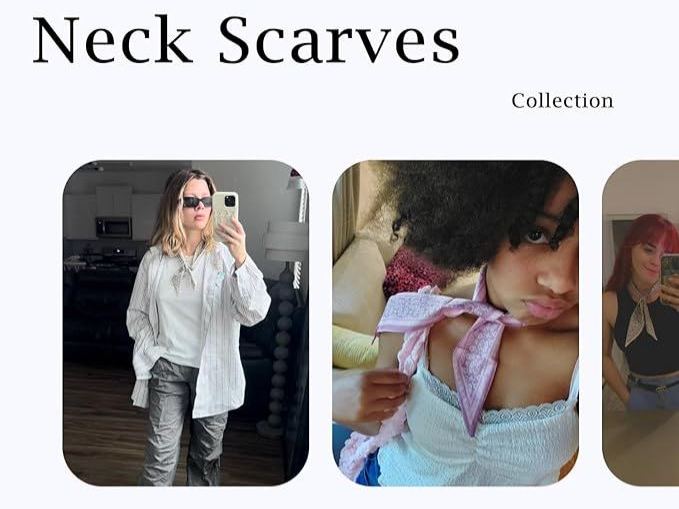 4-Pack Boho Fashion Scarves for Women - Multipurpose Satin Headbands & Hair Wraps, Stylish Bag Accessories & Neck Scarves