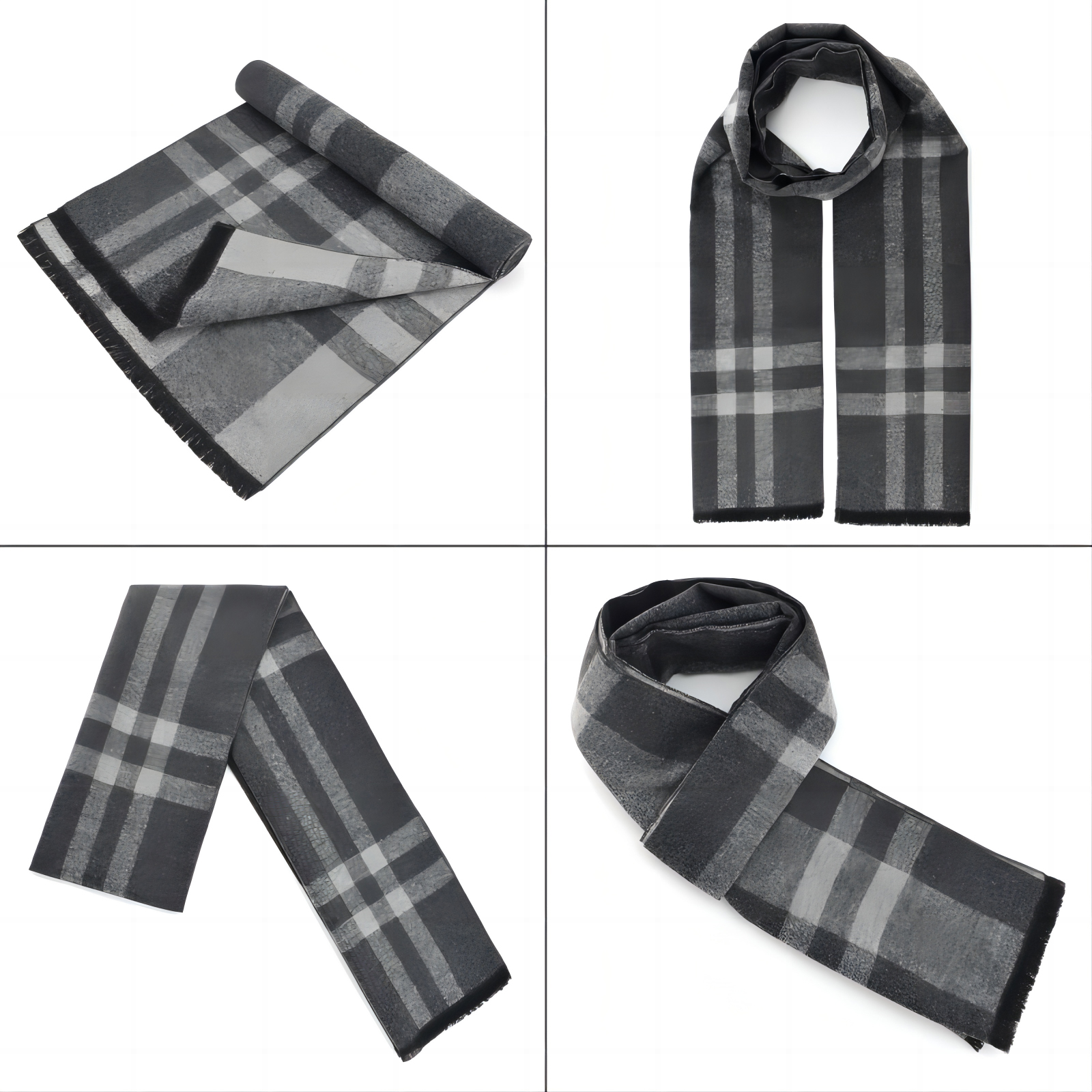 2-Pack Solid Scarf For Men And Women