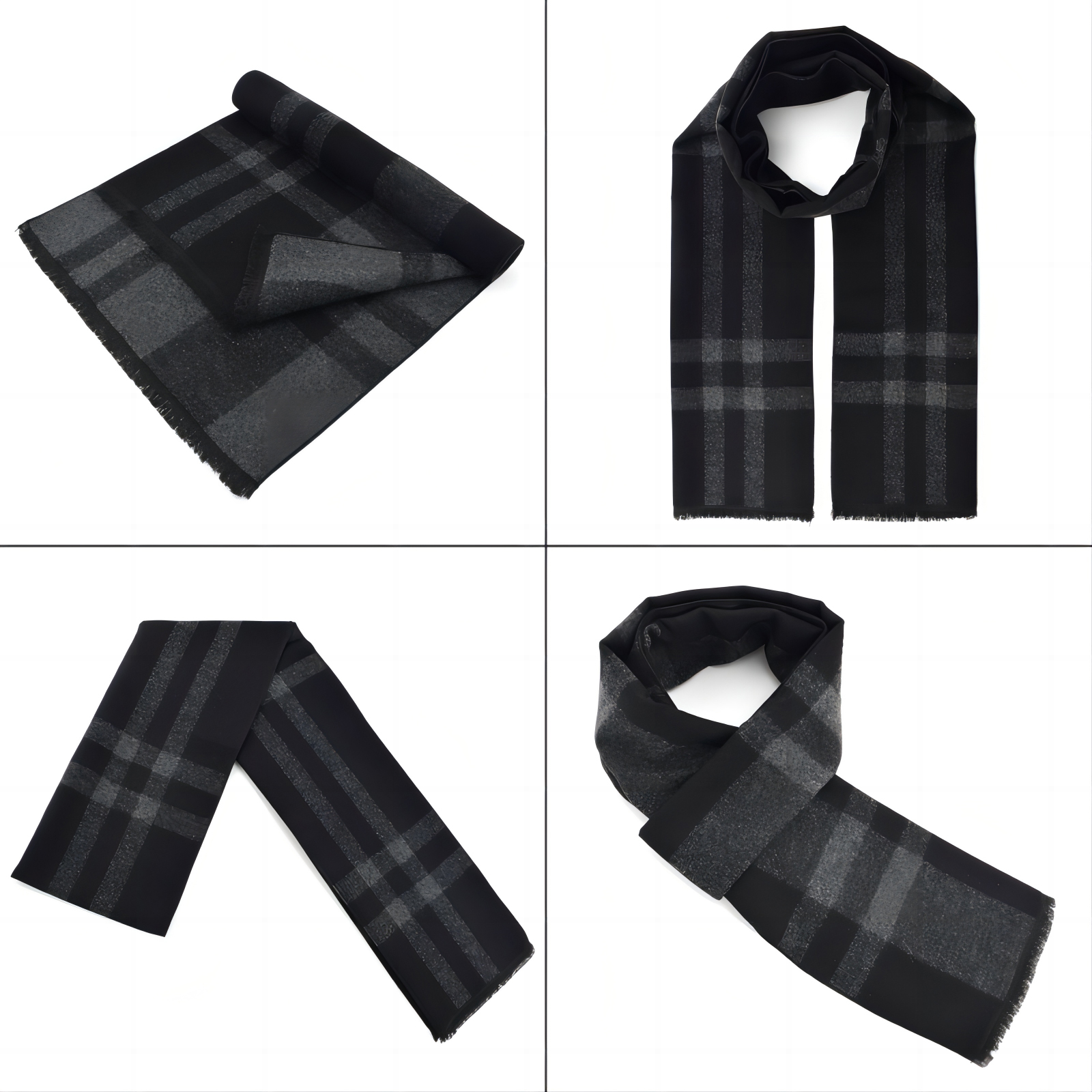 2-Pack Solid Scarf For Men And Women