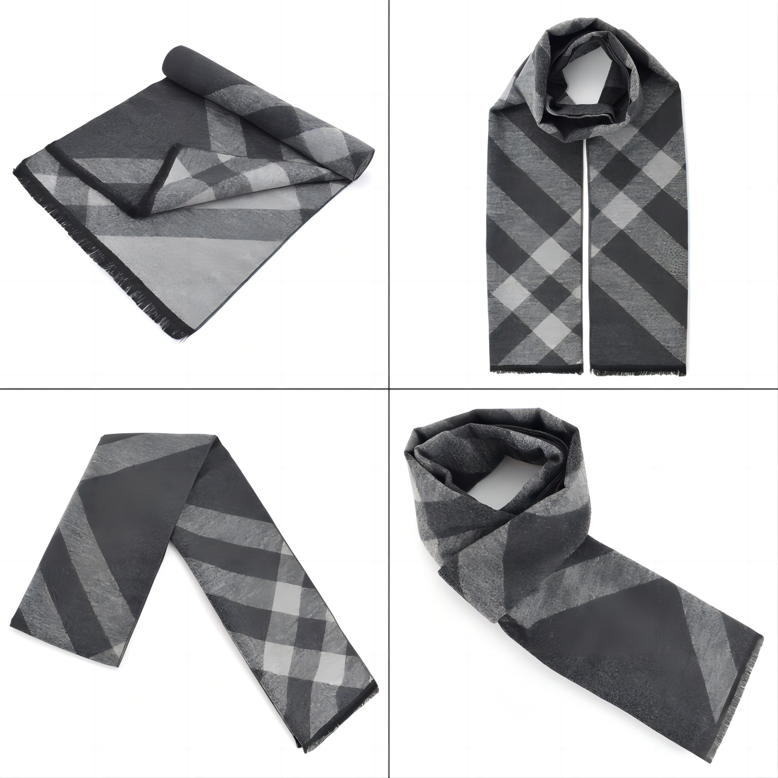 2-Pack Solid Scarf For Men And Women