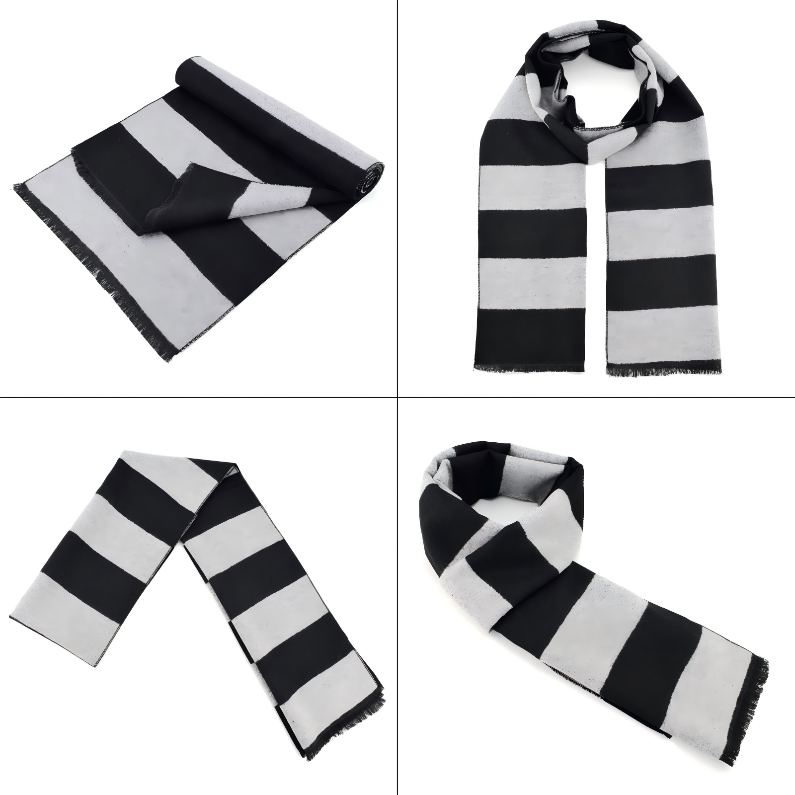 *2-Pack Fall Winter Scarf for Men and Women