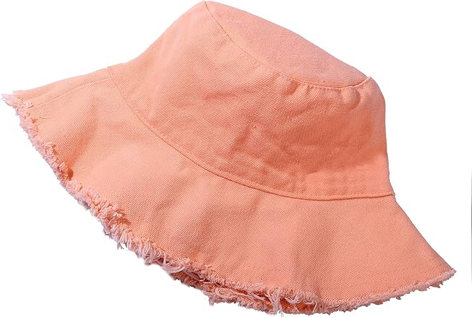 Sun Hats for Women Summer Casual Wide Brim Cotton Bucket Hat Beach Vacation Travel Accessories