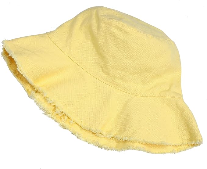 Sun Hats for Women Summer Casual Wide Brim Cotton Bucket Hat Beach Vacation Travel Accessories