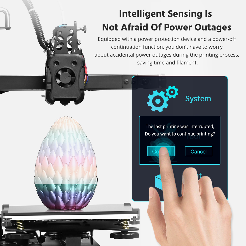 Tronxy CRUX 1S 3D Printer High Speed Printing 300mm/s Small Portable 180×180×180MM