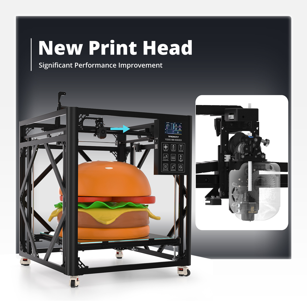 Tronxy VEHO 800 Pro 3D Printer DIY Kit Klipper High Speed XYZ H-bot Huge Size 512L