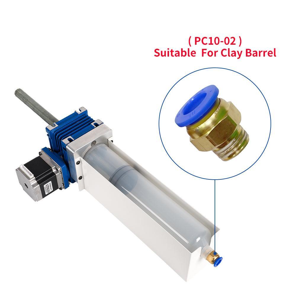 Tronxy 3D Printer Parts Pneumatic Connector for Clay Series- PC10-02 and PC10-03 (5 Pairs)