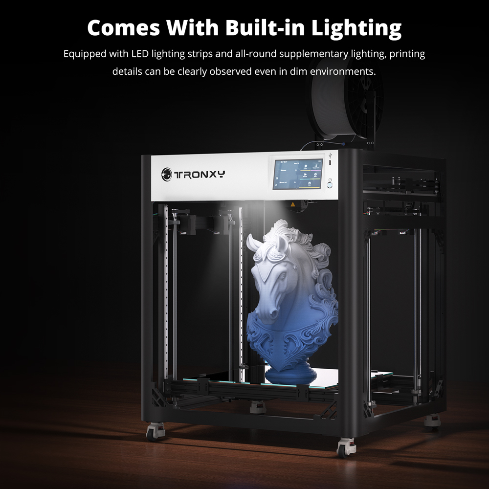 Tronxy VEHO 600 Pro V3 3D Printer Klipper CoreXY 7inch Touch Screen High Speed Printing 600mm/s  216L