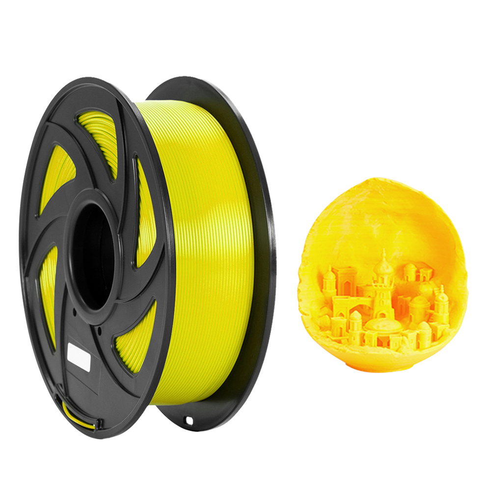 Tronxy 3D Printer Yellow PLA 3D Printing Filament 1.75 mm, 2.2 LBS (1KG)