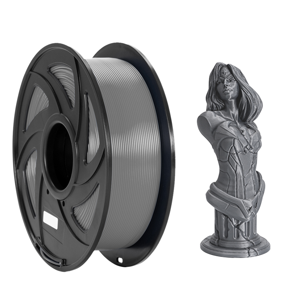 Tronxy 3D Printer Grey PLA 3D Printing Filament 1.75 mm, 2.2 LBS (1KG)