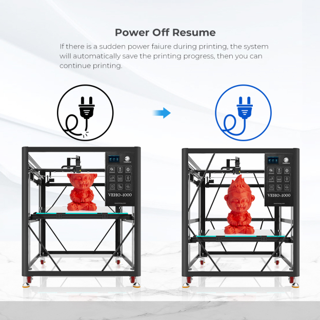 Tronxy VEHO-1000 Large Direct Drive 3D Printer 1000*1000*1000mm