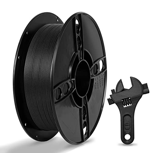 Tronxy 3D Printer Carbon Black PLA Filament  For Most 3D Printer, High-Accuracy +/- 0.05 mm, 2.2 LBS (1KG)