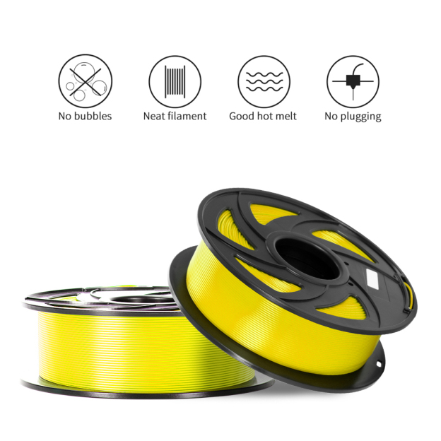 Tronxy 3D Printer Yellow PLA 3D Printing Filament 1.75 mm, 2.2 LBS (1KG)