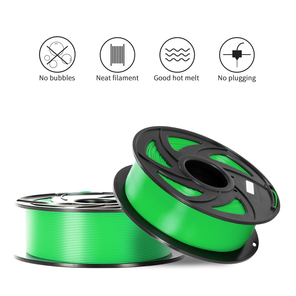 Tronxy 3D Printer Green PLA 3D Printing Filament 1.75 mm, 2.2 LBS (1KG)