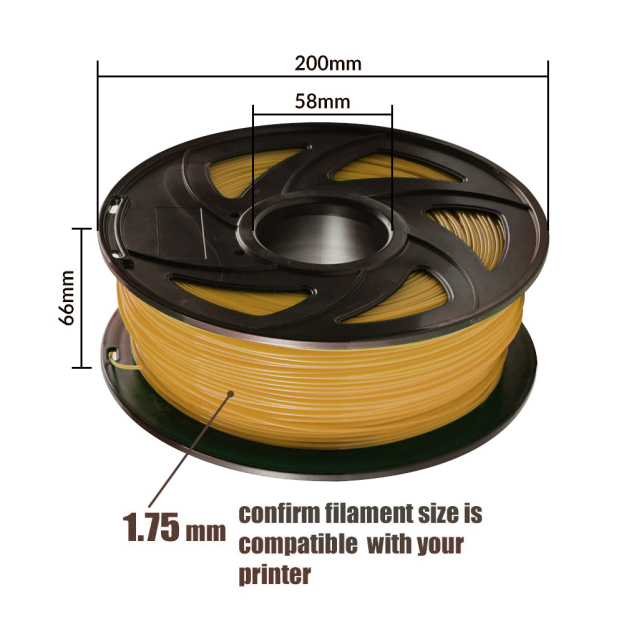 Tronxy 3D Printer Red PLA 3D Printing Filament 1.75 mm, 2.2 LBS (1KG)