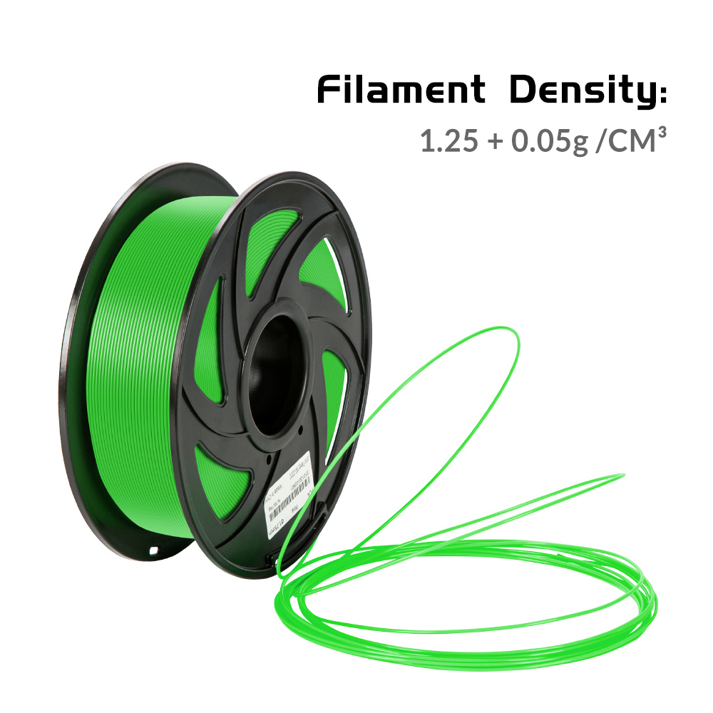Tronxy 3D Printer Green PLA 3D Printing Filament 1.75 mm, 2.2 LBS (1KG)