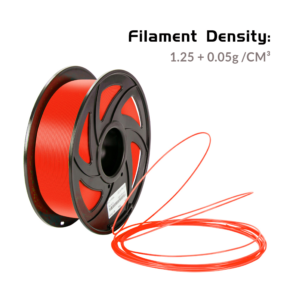 Tronxy 3D Printer Red PLA 3D Printing Filament 1.75 mm, 2.2 LBS (1KG)