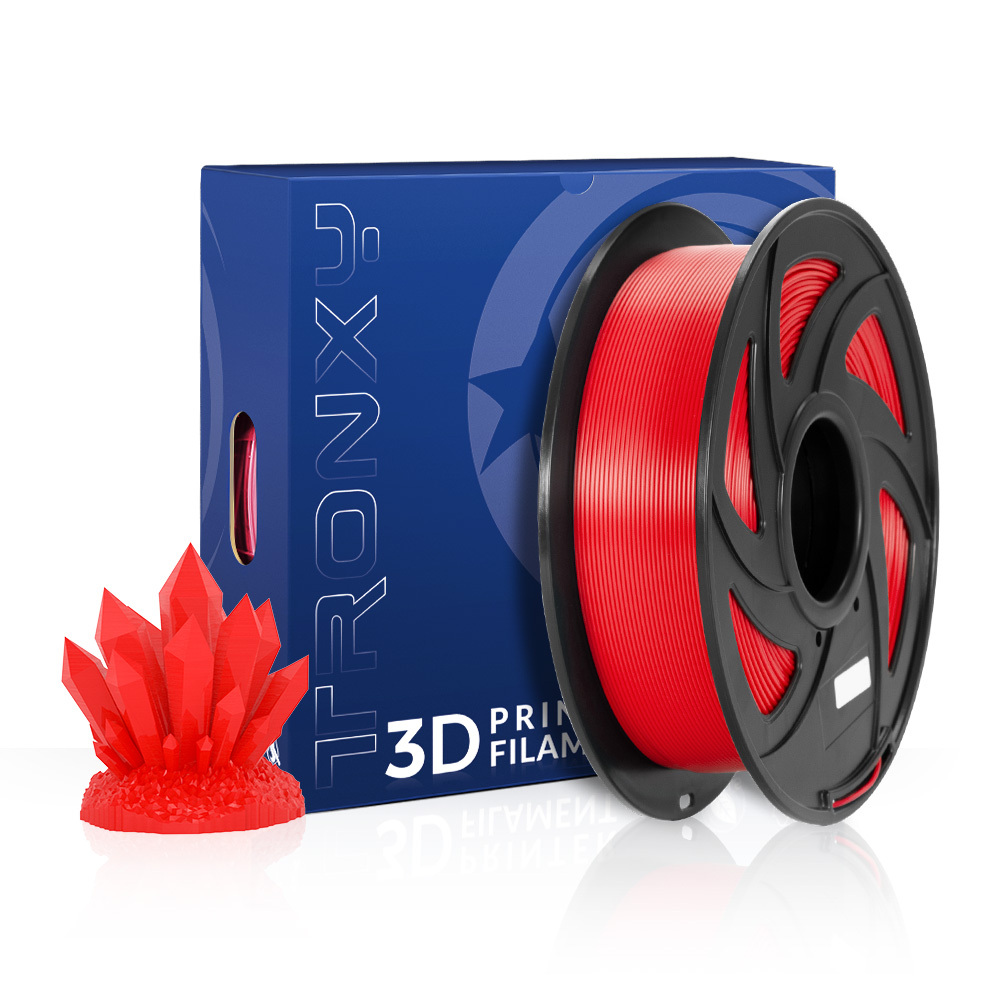 Tronxy 3D Printer Red PLA 3D Printing Filament 1.75 mm, 2.2 LBS (1KG)