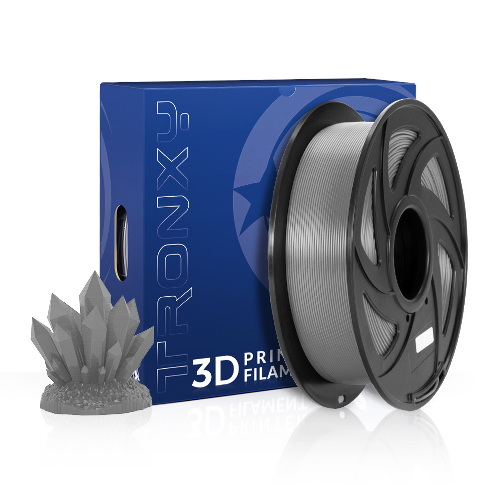 Tronxy 3D Printer Grey PLA 3D Printing Filament 1.75 mm, 2.2 LBS (1KG)