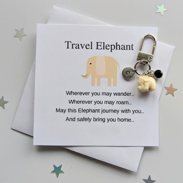 Travel Cream Elephant keychain
