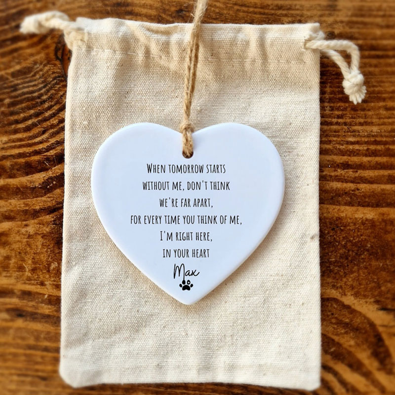 Personalization Dog death Gift