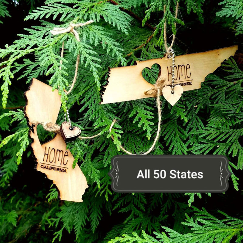 All US State Ornaments