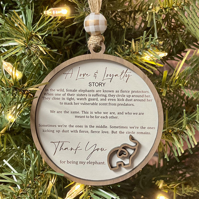 sisterhood Christmas tree ornament