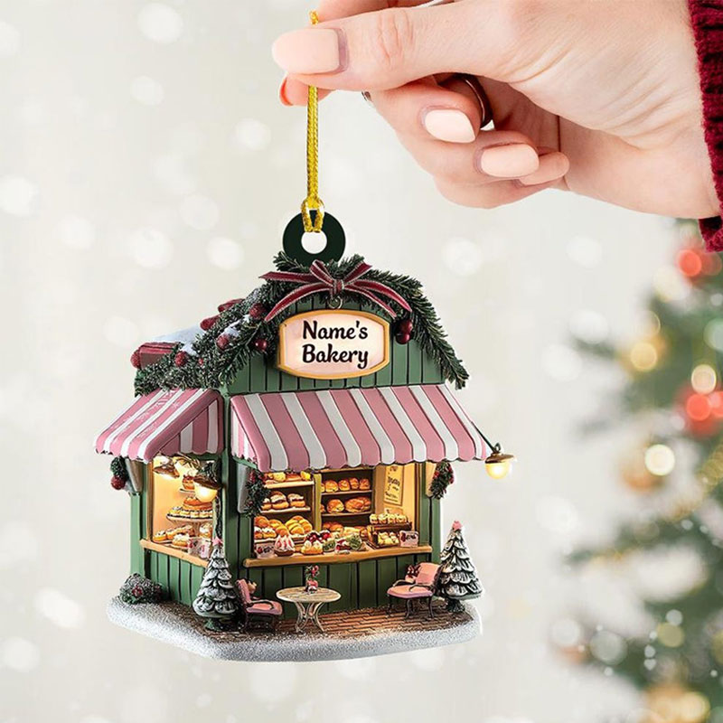 personalization Bakery Christmas Ornament