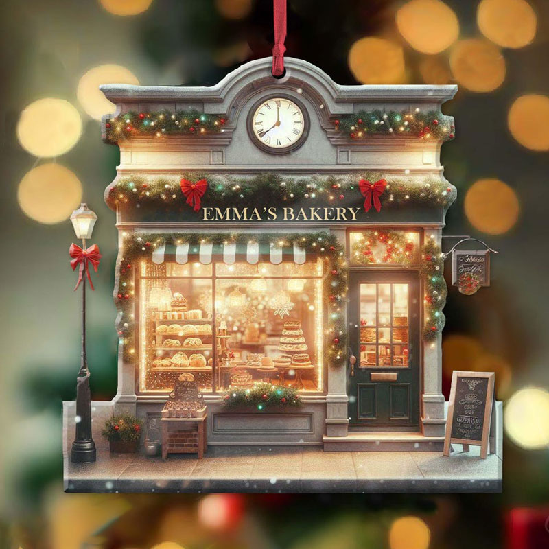 Personalized Bakery Christmas Ornament