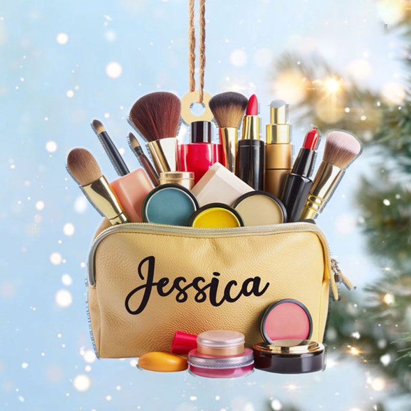 Personalized Makeup Christmas  Ornament