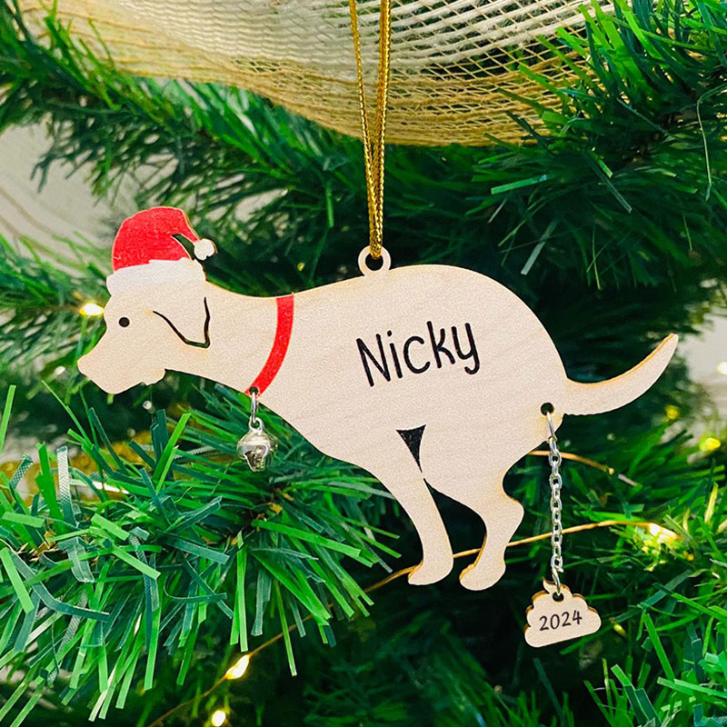 Funny Dog Poop Ornament