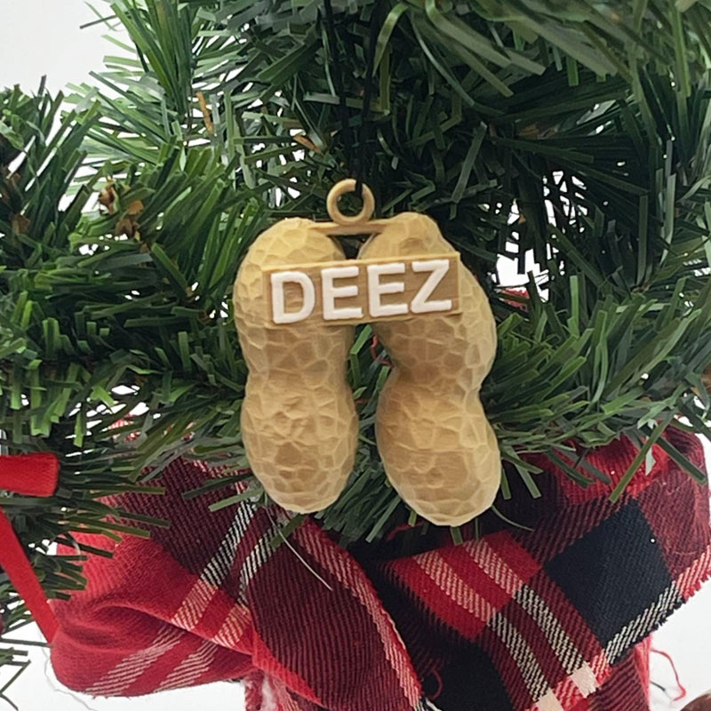 Deez Nuts Funny Ornament