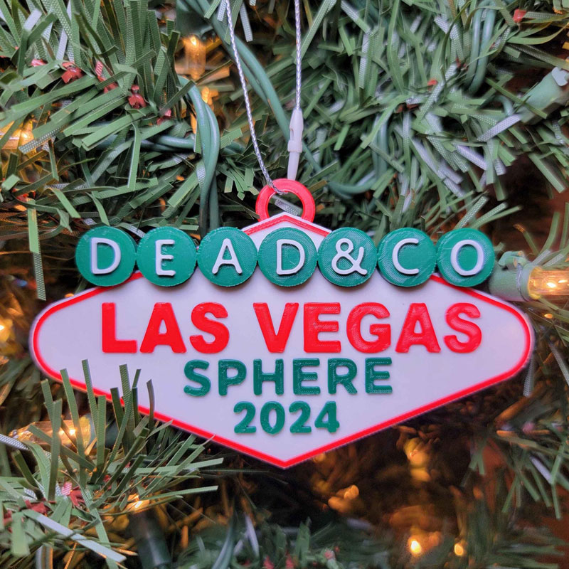 Dead & Co Las Vegas Sphere 2024 Christmas Ornament