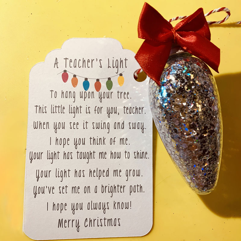 Teachers Light Christmas Ornament