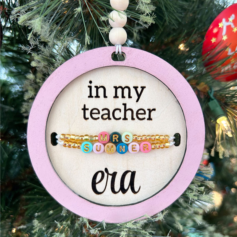 Swiftie Teacher Era Ornament