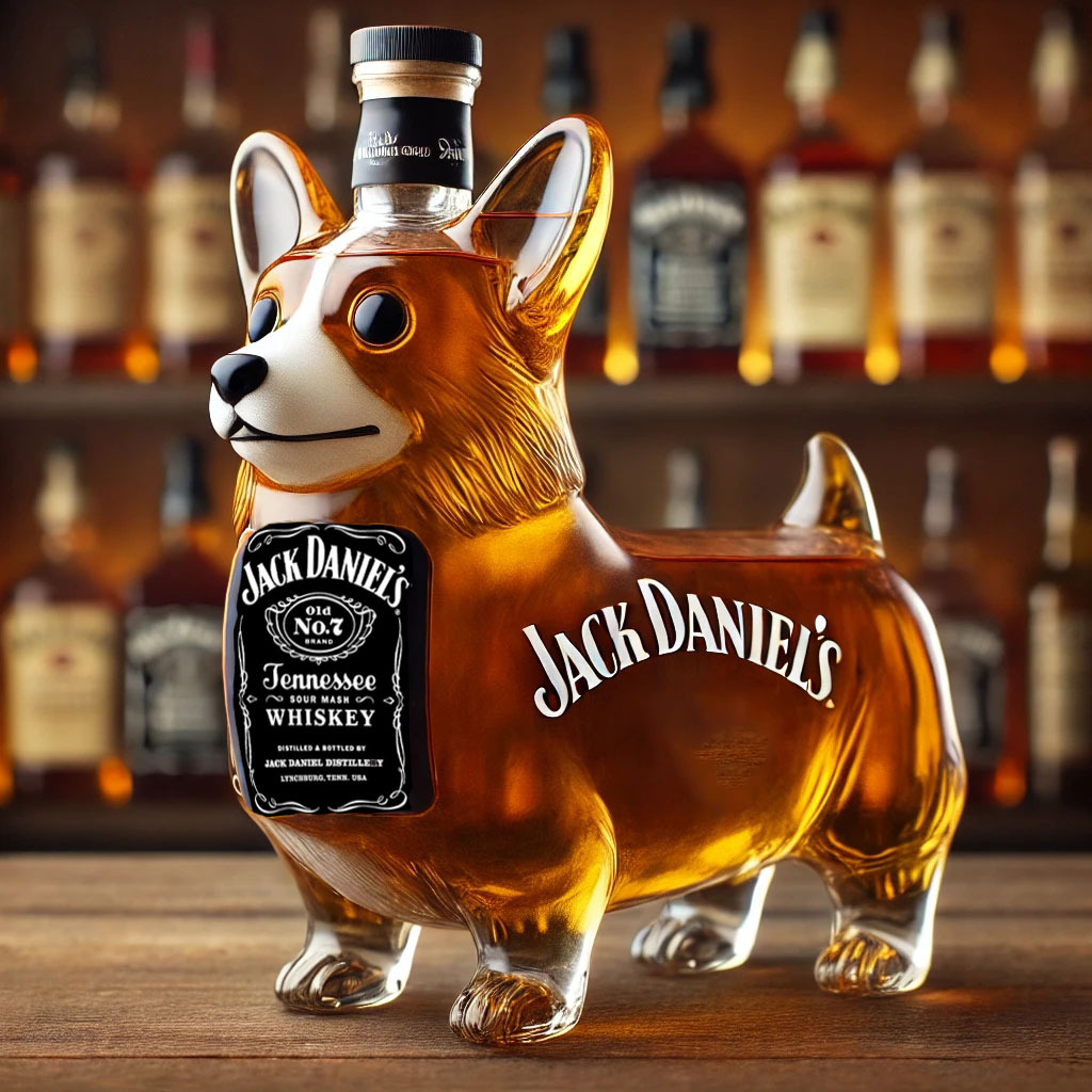 Corgi Whiskey Bottle