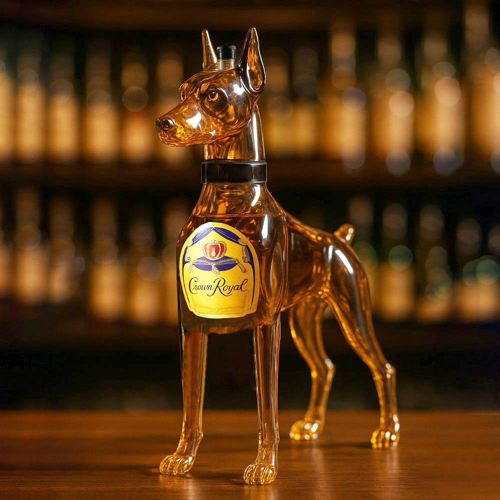 Doberman Whiskey Bottle