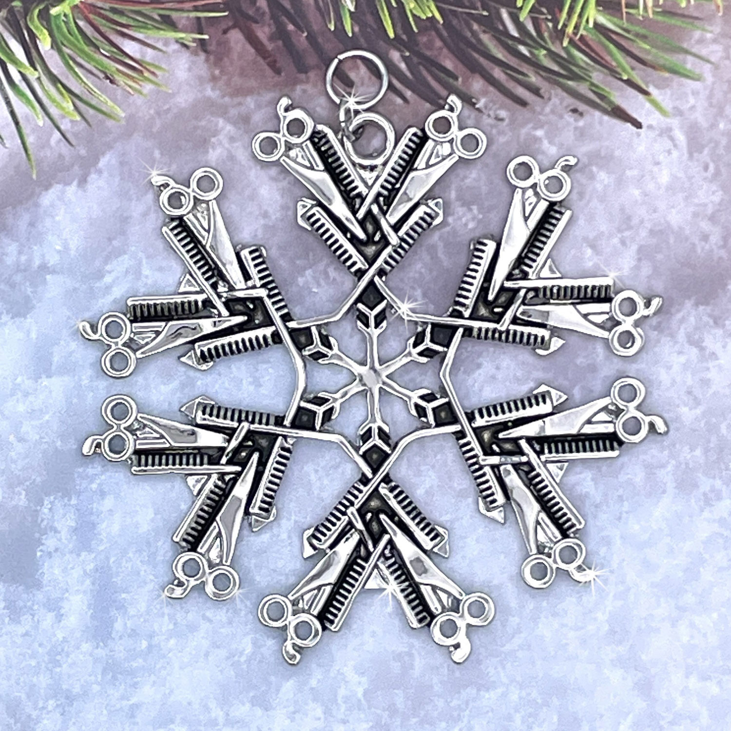 Hairdresser Snowflake Ornament