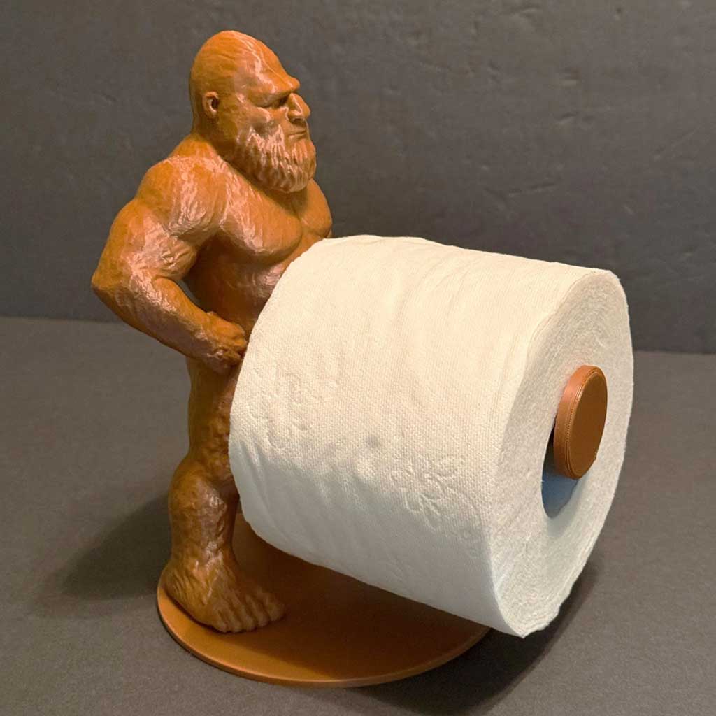 Funny Bigfoot Toilet Paper Holder
