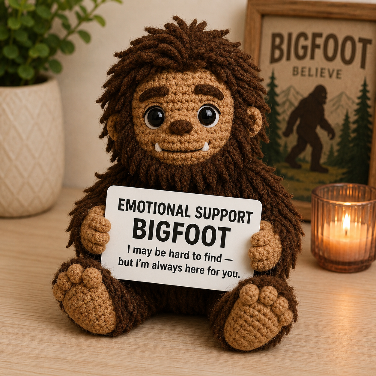 Bigfoot Emotional Support Plush