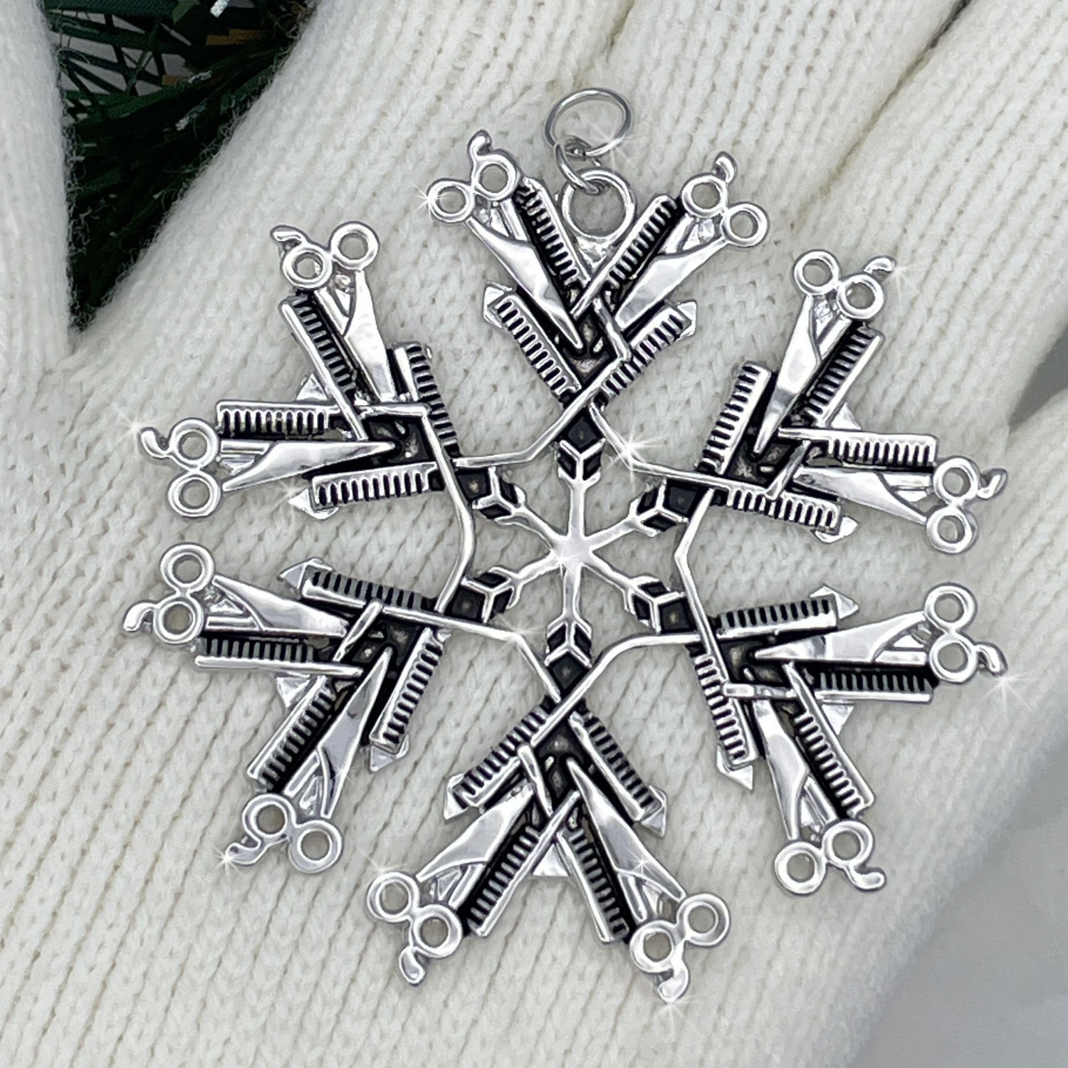 Hairdresser Snowflake Ornament