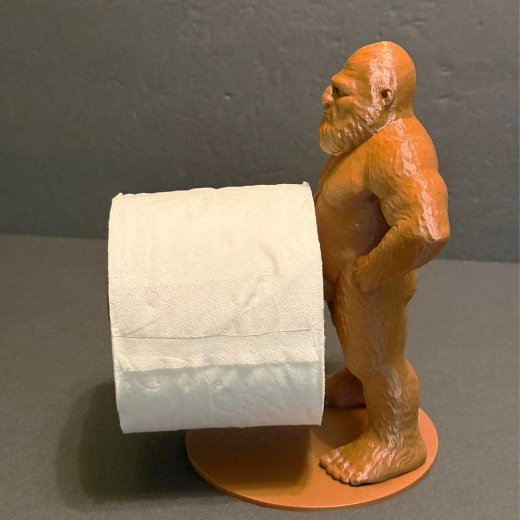 Funny Bigfoot Toilet Paper Holder