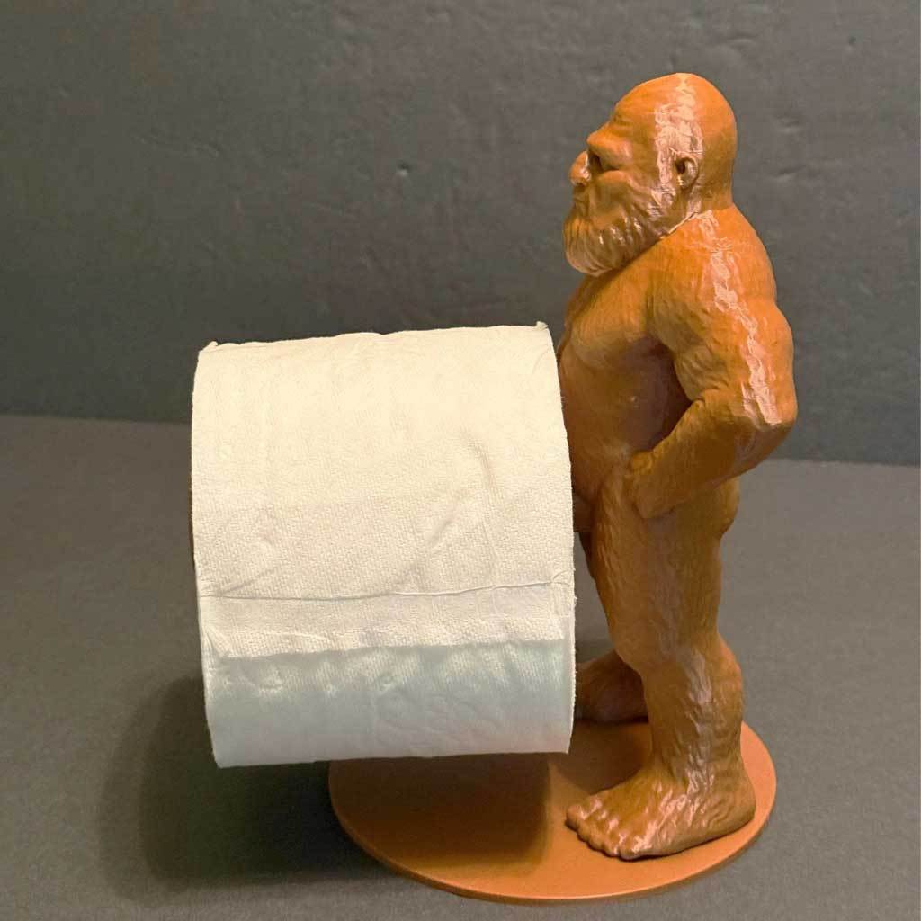 Funny Bigfoot Toilet Paper Holder