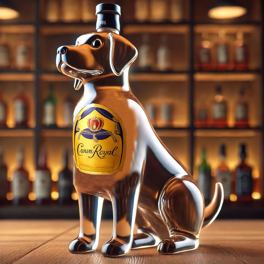 Labrador Retriever Whiskey Bottle