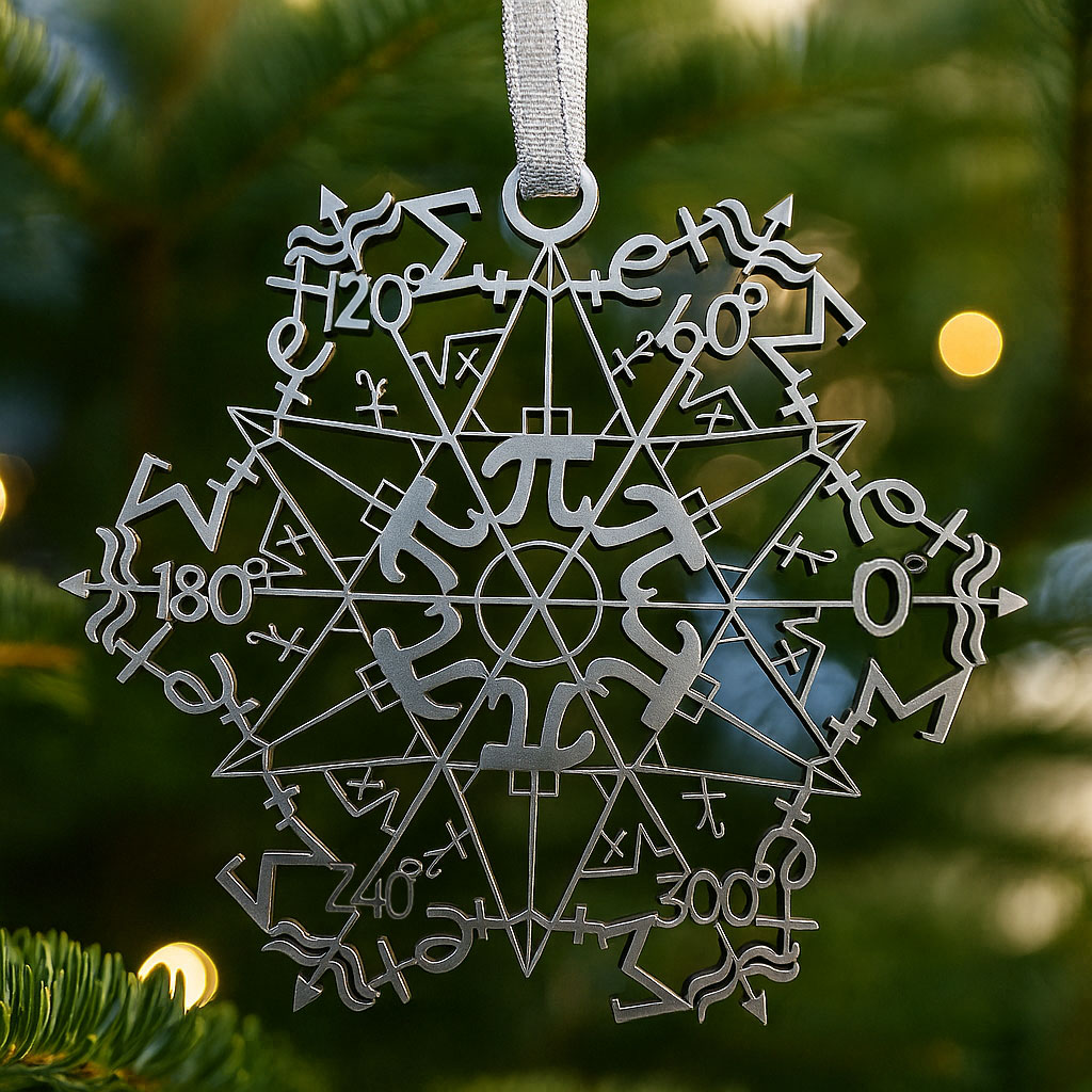 Mathematical Snowflake Ornament