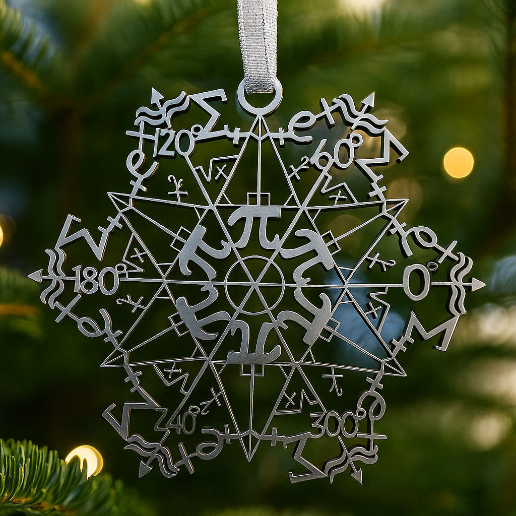 Mathematical Snowflake Ornament